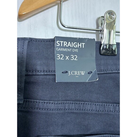 J Crew Pants Mens 32 32 Blue Straight Garment Dyed Five Pocket New - Picture 10 of 14